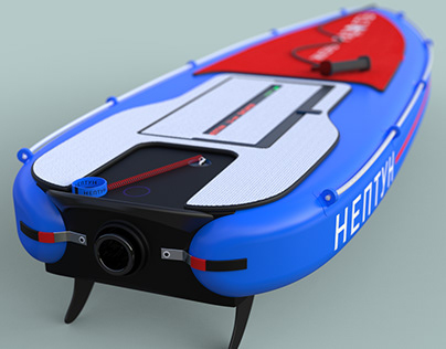© NEPTUNE concept of SUP board with electric water jet
