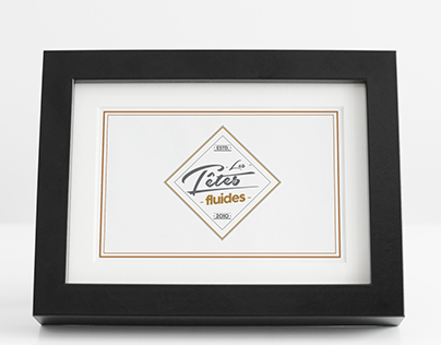 Logo "Les Têtes fluides". A photography website.