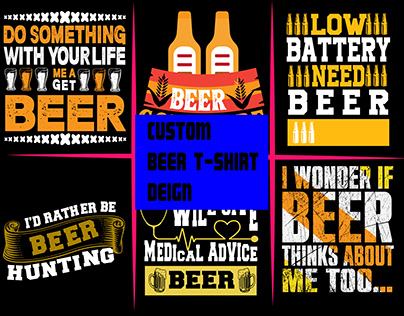 Custom Beer T-shirt Bundle