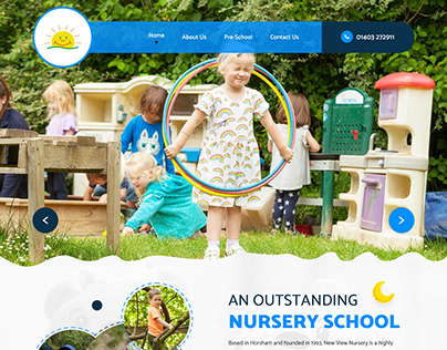 Kids Nursery Web User Interface