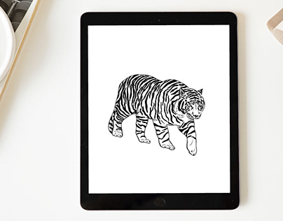 "Tiger" - tattoo design