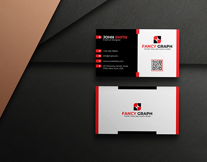 Business Card Design With Mockup