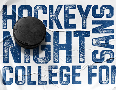 Hockeynight Sans Rough – Typeface