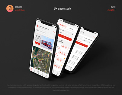 Bus Tracking Mobile App - UX Case Study