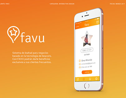 Favu - App design