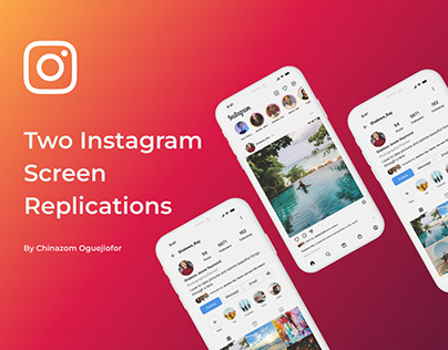 Replication of Instagram Screens