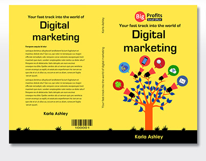 Cover book design - Digital marketing