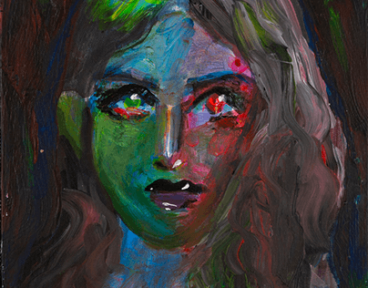 Project thumbnail - iridescent Heterochromia in Acrylics