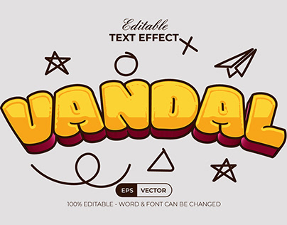 Vandal Text Effect Fun Style