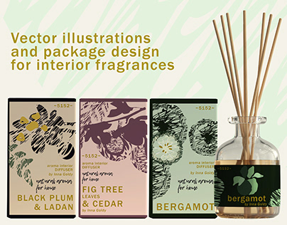 Illustrations & package design for interior aroma