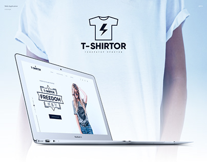 Web Application T-SHIRTOR concept
