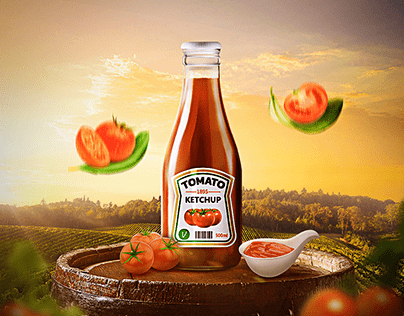 Classic ketchup Advertising Visual Design