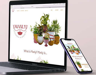 Manly | Brand, Website, Product Design
