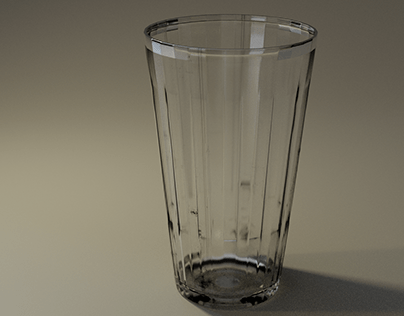 Dirty drinking glass