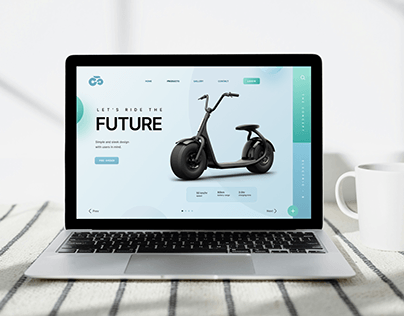 Project thumbnail - Bike Website | Home Page