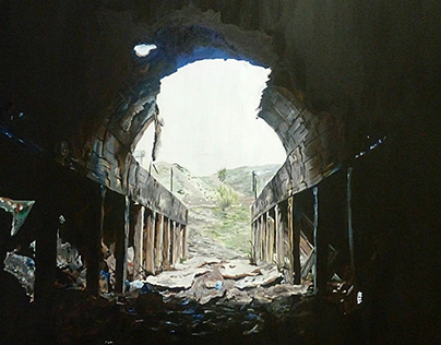 Train Tunnel Painting