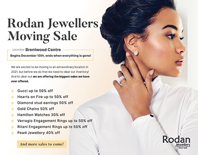 Rodan Jewellers Moving Sale