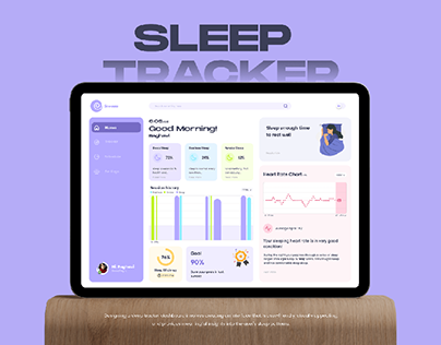 Snoozes - Sleep Tracker Dashboard UI Design