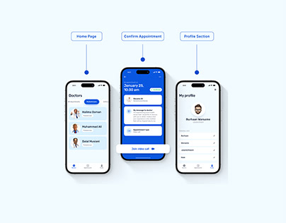 Doctor booking app design concept - UI & UX design