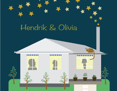 Wall art for Hendrik & Olivia’ s new house