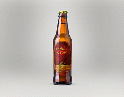 Golden Crow Beer Bottle