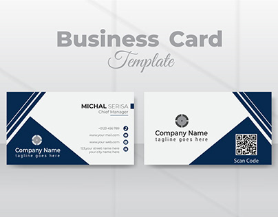 Professional Business Card Template Design.