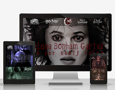 Webdesign OnePage for an actress