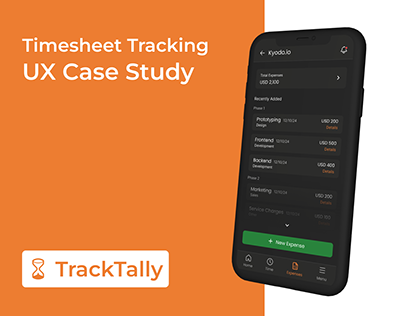 Timesheet Tracking App UX Case Study