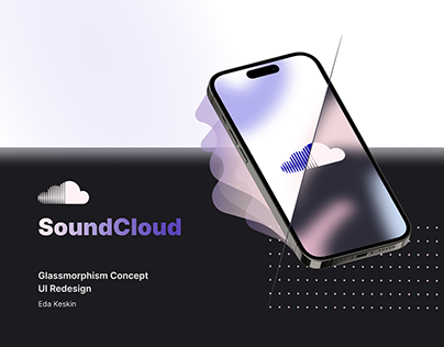 UI Redesign for SoundCloud / Music App / Glassmorphism