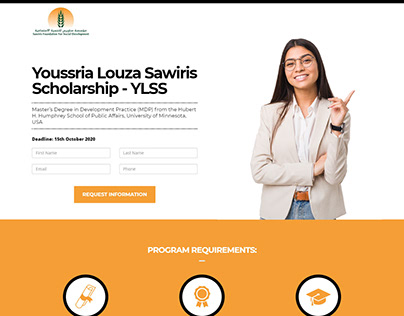 Sawiris Foundation Landing Page
