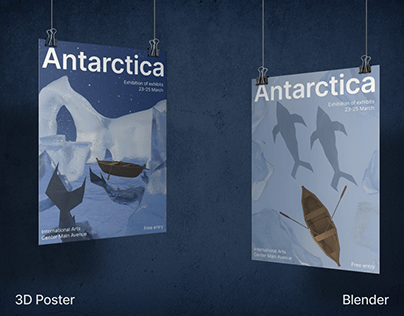 3D Poster - Antarctica