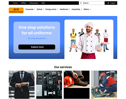 Uniform Manufacturer Website_Homepage