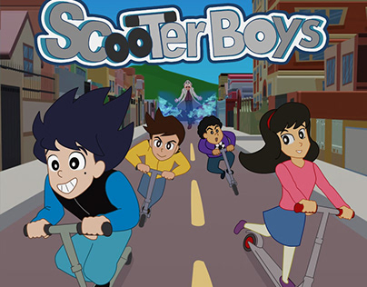 Scooter Boys diseño de personajes