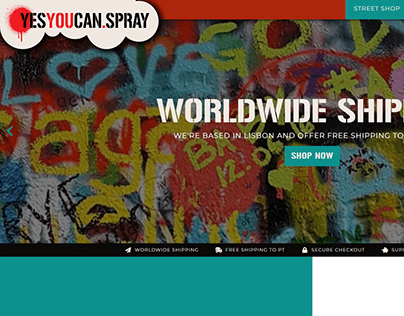 Project thumbnail - YESYOUCANSPRAY online shop