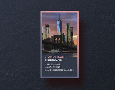 J. Anderson Photography Business Card