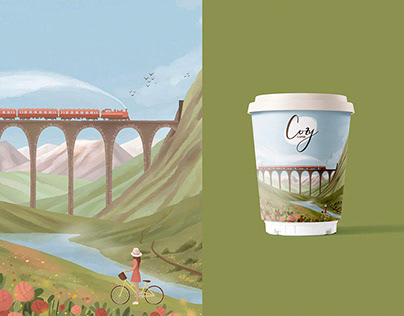 Packaging design & illustrations | Coffee cups