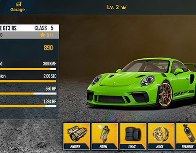 Game Designing: Drift car racing game UI SS on Behance