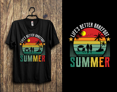 summer t-shirt design.