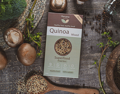 Peruana quinoa packaging design