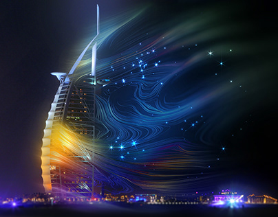 Burj Al Arab /AR Sky Mapping Show/