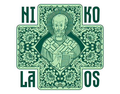 Saint Nicholas in Russian style
