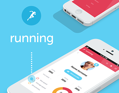 Running app - timeline dashboard