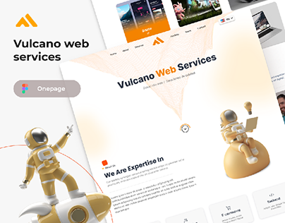 Project thumbnail - One Page Vulcano Web Services