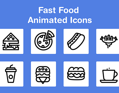 Fast Food Animated Icon Pack