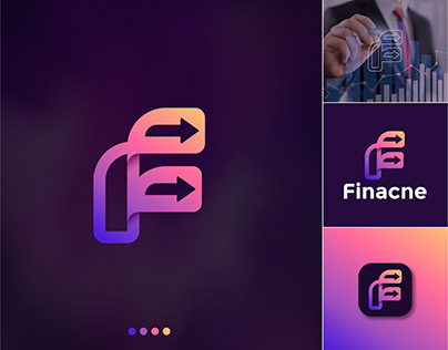 Finance Logo Design, Modern finance logo, Tech, Growth