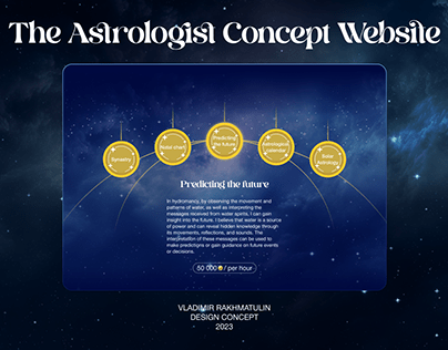 Mona Megistus The Astrologist Concept Website