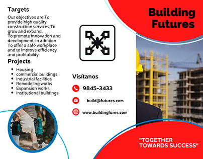 leaflet about construction company