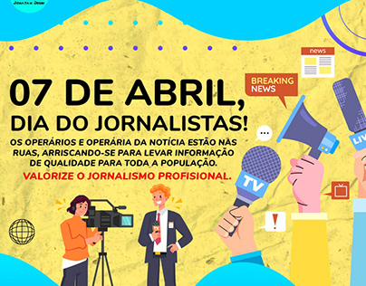 Parabéns a todos os jornalistas do Brasil!!!