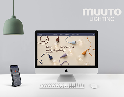 Muuto Lighting website | UI/UX