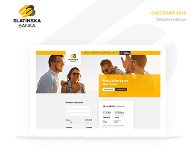 Slatina bank - website redesign/case study